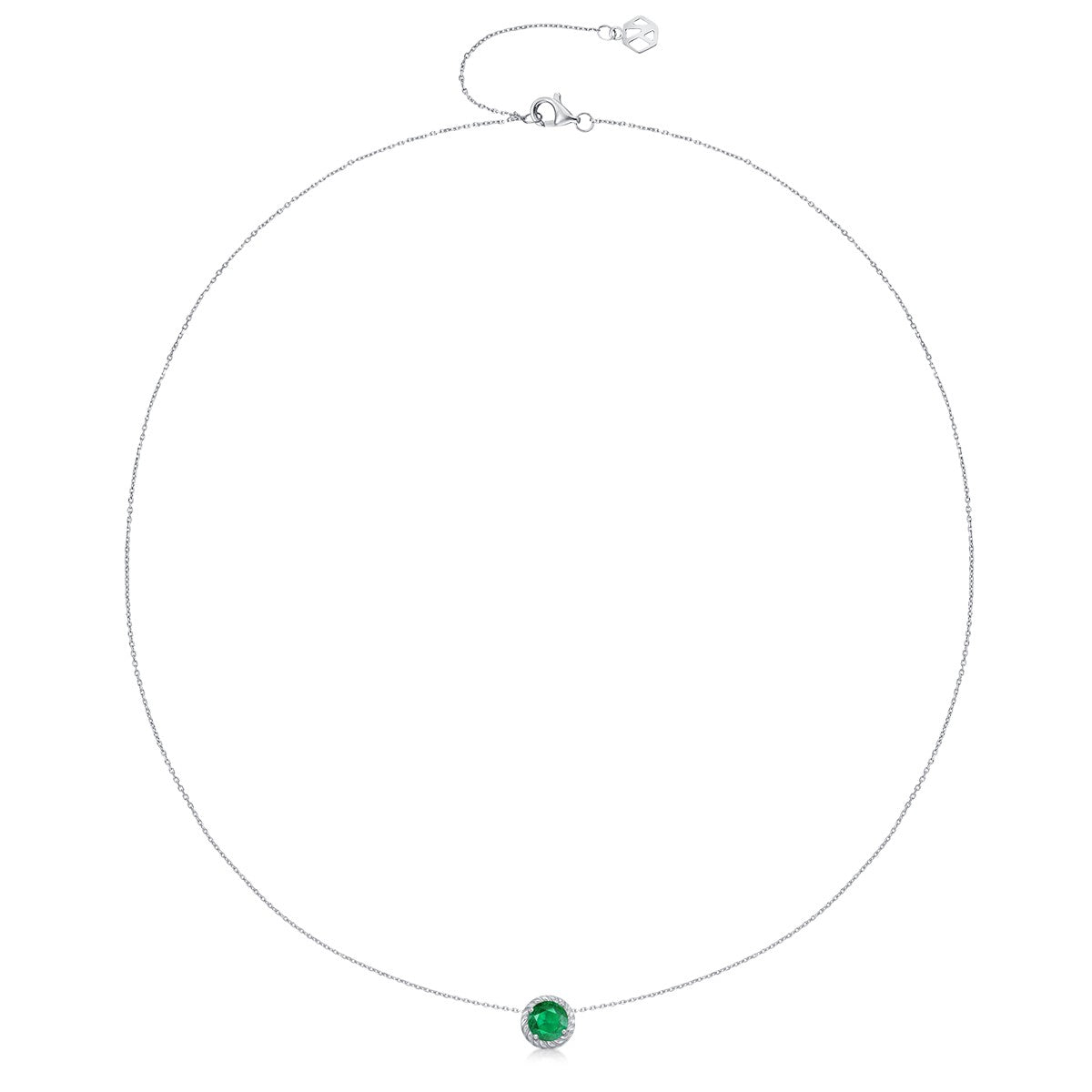 May Birthstone Nature Emerald Necklace