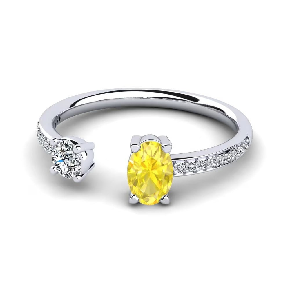 Toi Et Toi Nature yellow Sapphire Ring