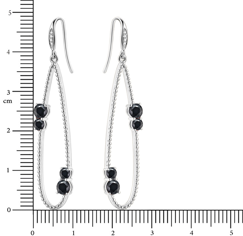 Nature Black Sapphire Earrings