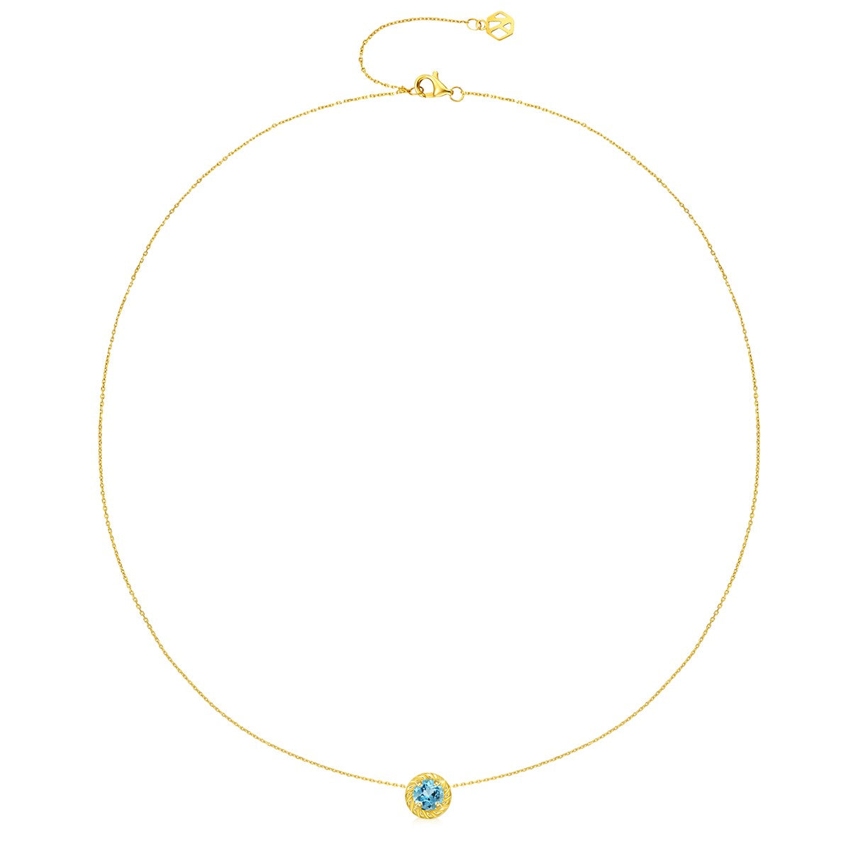 November Birthstone Topaz Necklace