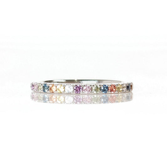 Multicolour Nature Sapphire Ring - Band