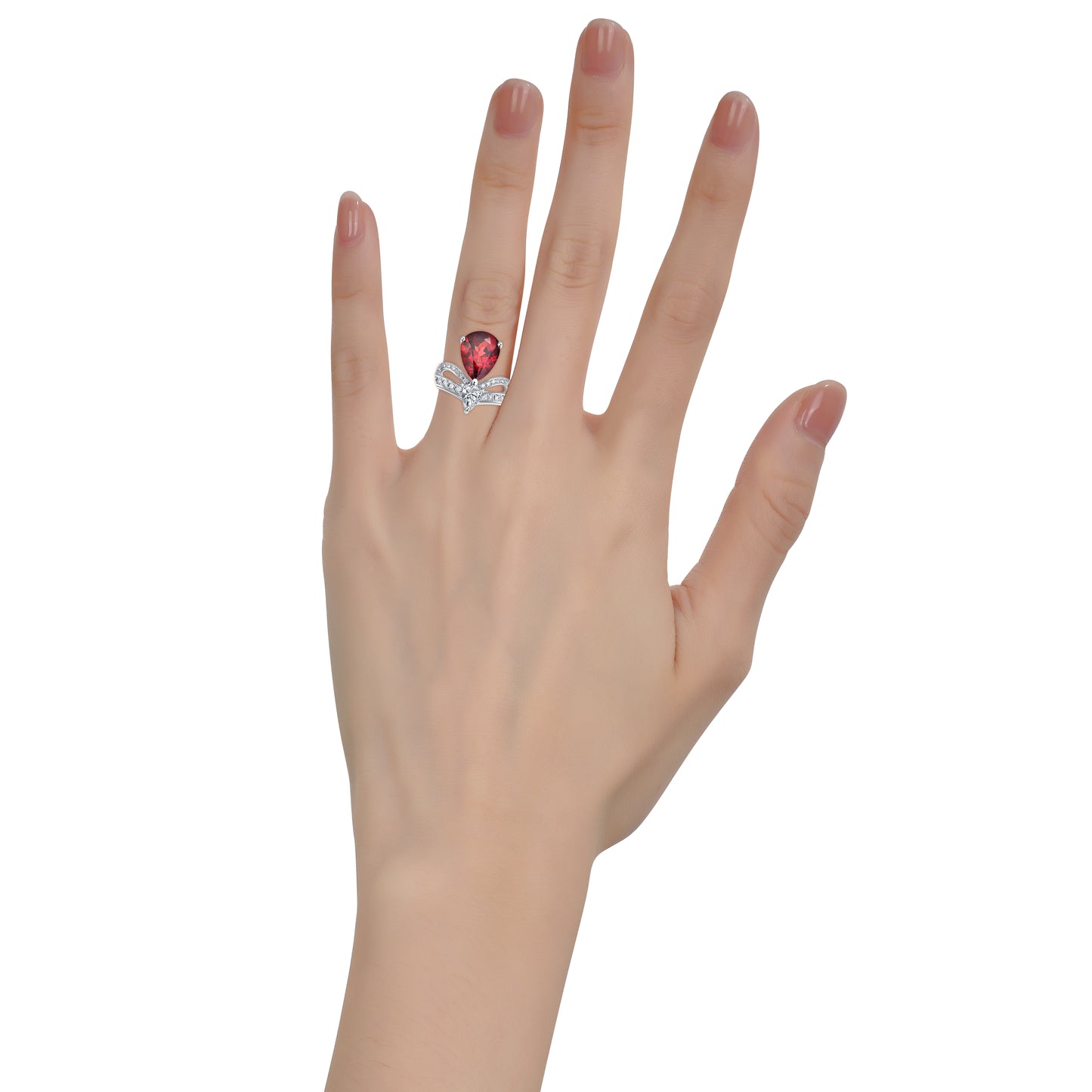 Nature Garnet Ring from Kalosgem