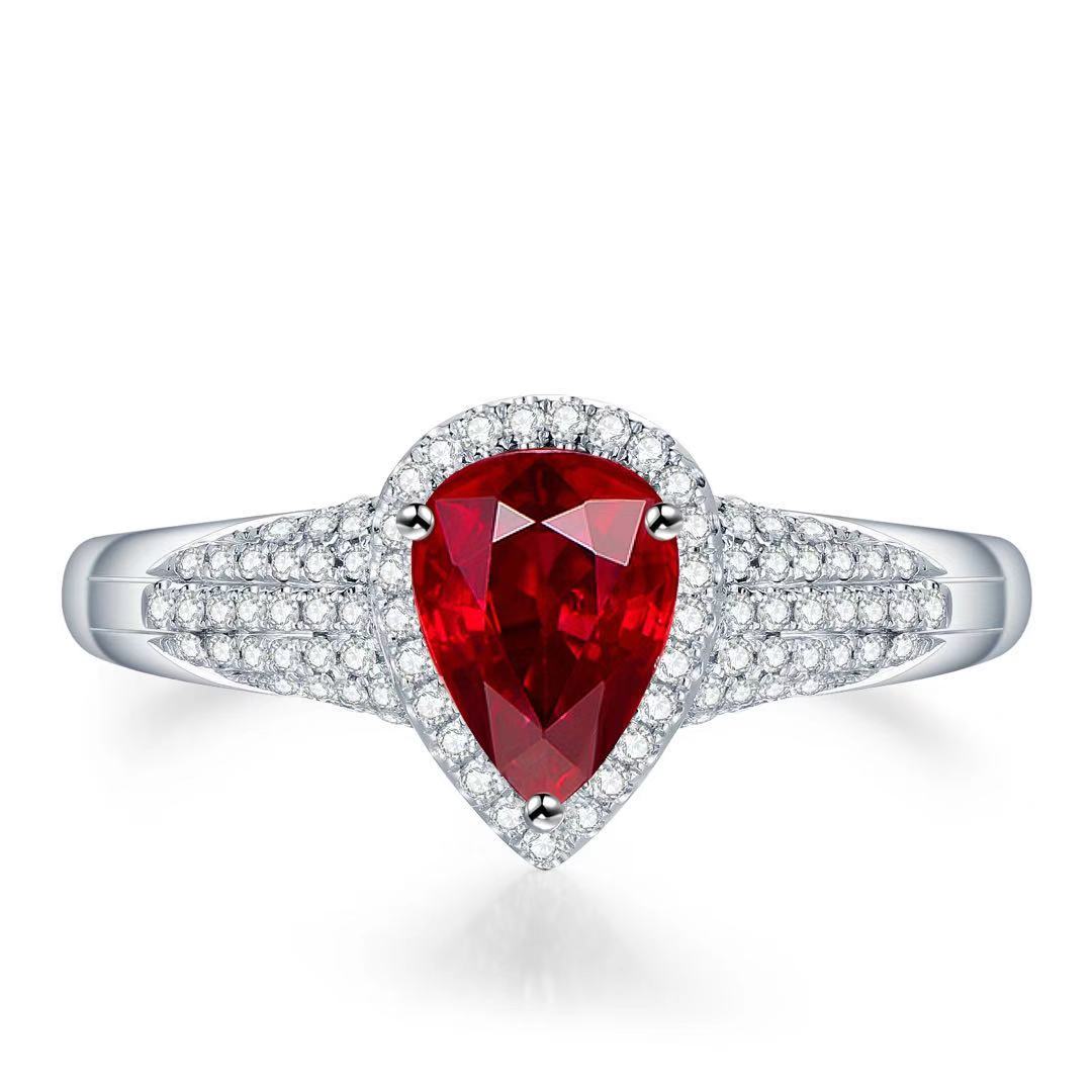 1.05ct Nature Pigeon Blood Ruby Ring